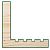 Фальшбалка г- образной формы сосна 100х80 Сорт А