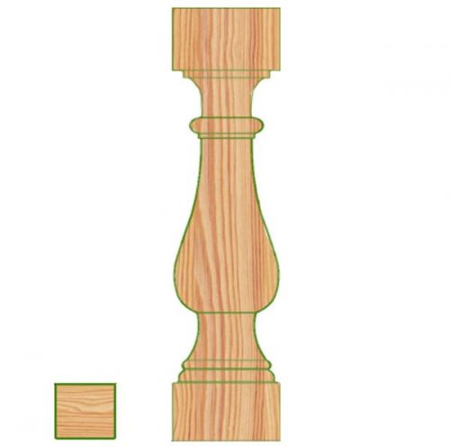 Балясина из лиственницы сращенная 60х60х900 сорт А